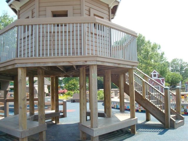 Elevated Hut Playground Structure