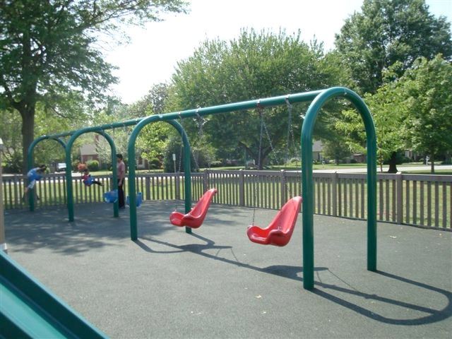 Red and Blue Swings