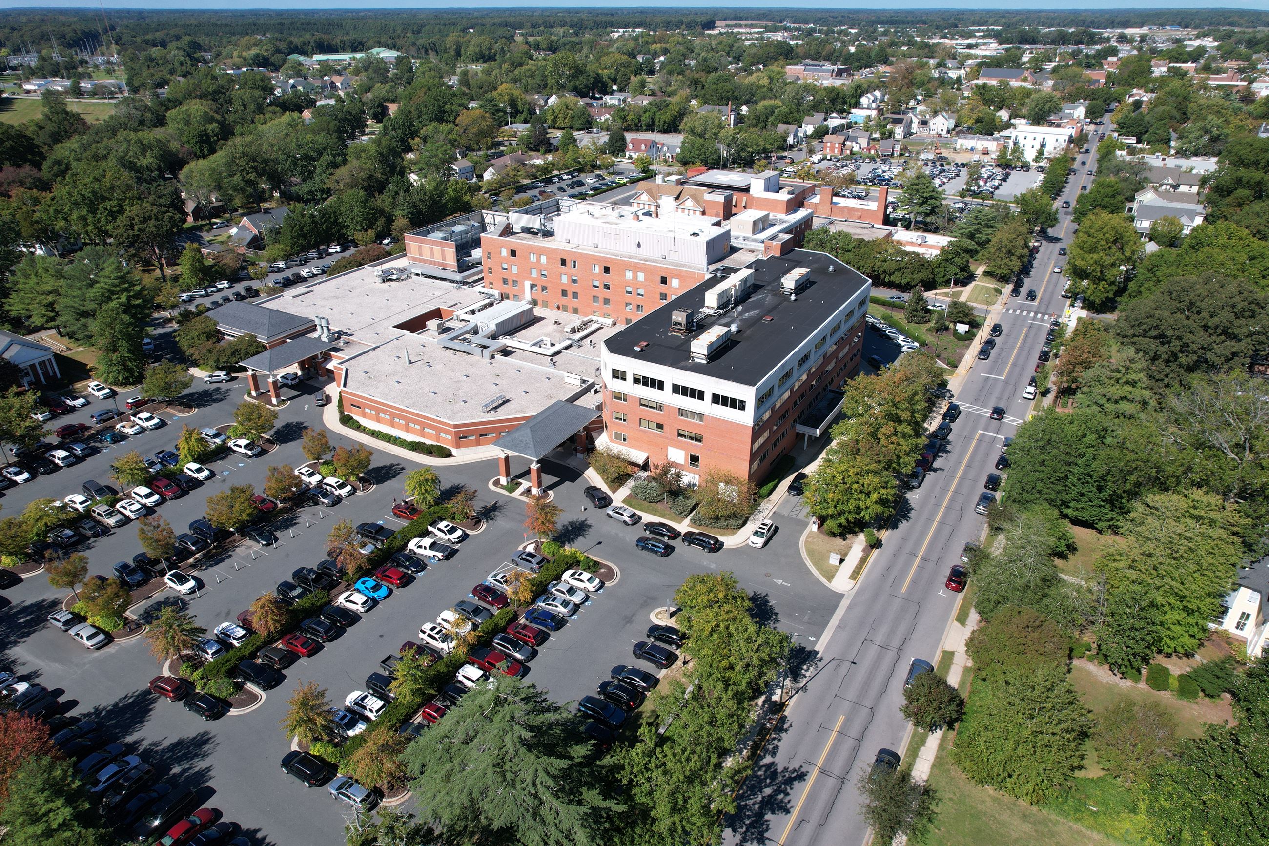 Hospital Site Drone Shot